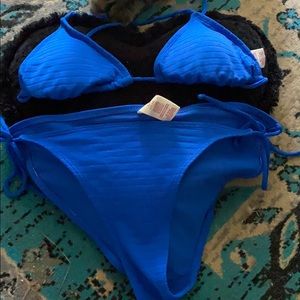 Blue bikini